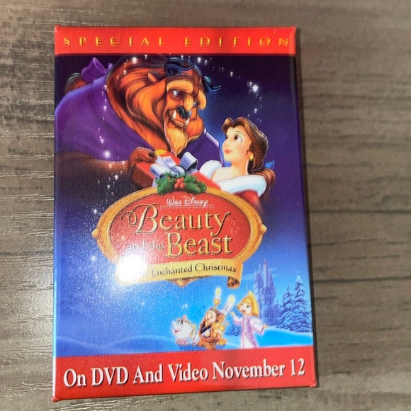 Beauty and the Beast Enchanted Christmas Pin - Picture 1 of 5